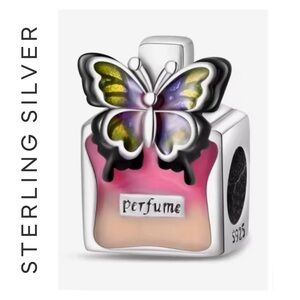 🌟 S925 Sterling Silver Perfume Bottle Bracelet Charm